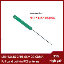 LTE 4G 3G GPRS GSM 2G CDMA Полнодиапазонный антенный кабель 12 см усиление 6DBi встроенный PCB Размер антенны 98,5*13,5*0,8 мм ipex интерфейс 2024 - купить недорого