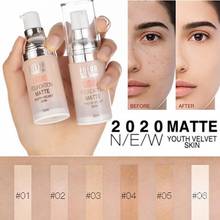 Base de maquillaje profesional con acabado mate, 6 colores, corrector líquido, resistente al agua, marca de cosméticos naturales 2024 - compra barato