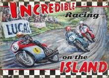 Island Racing Isle of Man Motorcycle Suzuki Yamaha Retro Metal Tin Sign Poster Home Garage Plate Cafe Pub Motel Art Wall Decor 2024 - buy cheap