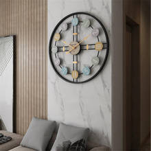 3D Wall Clock Silent Round Retro Nordic Metal Roman Number DIY Living Room Home Bar Cafe Decor 2024 - buy cheap