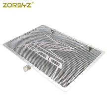 Zorbyz chrome metal grade de radiador guarda capa protetor para kawasaki z800 2013-2016 2024 - compre barato