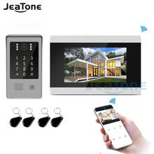 Jeatone-intercomunicador inalámbrico con pantalla táctil para puerta, sistema de Control de acceso a apartamento, WIFI, IP, vídeo, timbre 2024 - compra barato
