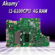 Akemy 4G RAM I3-6100CPU TP501UA Com Motherboard For Asus TP501UA TP501U TP501UQ TP501UAM TP501UAK TP501UJ Laptop Mainboard 2024 - compre barato