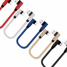 Cable de carga rápida de USB a tipo C, Cable de datos Micro USB de doble codo de 90 grados para todos los teléfonos inteligentes, novedad de 2021 2024 - compra barato