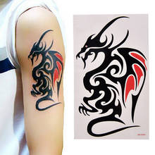 Waterproof Temporary Tattoo Sticker Body Art 10.5*6cm Dragon Tattoo Totem Water 2024 - buy cheap