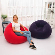 Large Inflatable Sofa Chair Bean Bag Flocking PVC Garden Lounge Beanbag Adult Outdoor Furniture Camping Backpacking Travel 2024 - buy cheap