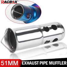 Motorcycle Pipe DB Killer Noise Sound Eliminator Exhaust Muffler Stainless steel Exhaust pipe 51mm Universal 2024 - buy cheap
