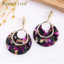 Agustina Bohemian Women Earrings Fashion Jewelry Acrylic Drop Earings Minimalist Punk Earring Dangle Acetate Green Girls Star CC 2024 - buy cheap