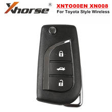 XHORSE XNTO00EN XN008 for Toyota Style 3 Buttons Wireless Universal Remote Key for VVDI Key Tool English Version 2024 - buy cheap