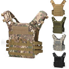 Outdoor Camouflage Protective Tactical Vest Airsoft Paintball CS Hunting Training Lightweight JPC Vest MOLLE Plate Carrier Vest 2024 - buy cheap