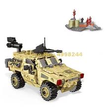  451pcs military wheeled armored vehicle car building blocks 3  Bricks Toy 2024 - buy cheap