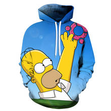 Simpson 3D printing Male / female Women Hoodies 6XL Sweatshirts Hooded Novelty Streetwear Fashion Pullover XXS-6XL 2024 - buy cheap