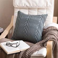 Capa de travesseiro de malha estilo nórdico, fronha com franjas, macia, para decoração de sofá, almofada para carro 2024 - compre barato