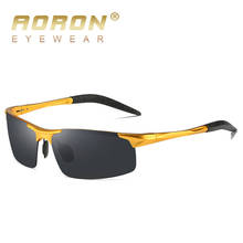 AORON Sports Polarized Sunglasses Classic Luxury Aluminum Frame Sunglasses Mens Sun Glasses UV400 Mirror Eyewear 2024 - buy cheap