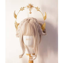 Gorgeous Wedding Headdress Retro Lolita Princess Virgin Hair Crown Halo Notre Dame Costume Props Baroque Gothic Headband 2024 - buy cheap