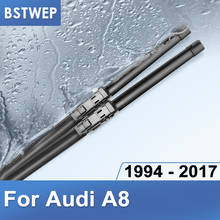 BSTWEP-escobillas de limpiaparabrisas para Audi A8 D2 / D3/D4, brazos de gancho/brazos deslizantes/brazos de botón pulsador de 1994 a 2017 2024 - compra barato