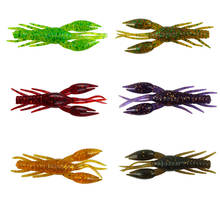 Señuelos de pesca de langosta blanda, cebos de pesca de 8cm, 5,2g, bionic crayfish Jig, gambas artificiales, cebo de aparejo de texas para trucha de lubina, trucha de pesca 2024 - compra barato