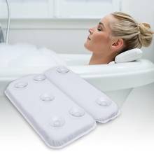SPA Bathtub Pillow Soft 2-Panel Shoulder Non-slip Suction Bath Headrest Cushion 2024 - buy cheap