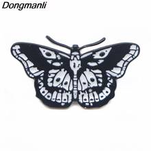P3188 Dongmanli бабочка крутая тату металлические эмалевые булавки и броши для женщин мужчин значок для рюкзака подарки 2024 - купить недорого