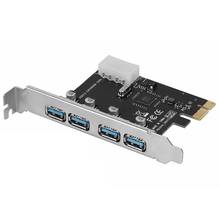 4Port PCI-E to USB 3.0 HUB PCI Express Expansion Card Adapter 5 Gbps Speed Top For Desktop Computer Components New 2024 - buy cheap
