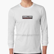 Kirk boiz manga longa t camisa 100% puro algodão tamanho grande kirkland 2024 - compre barato