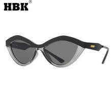 HBK New Personalized Cat Eye Sunglasses Women Men Small Frame Eye Glasses Fashion Brand Design Eyewear Ladies Travel UV400 2024 - buy cheap