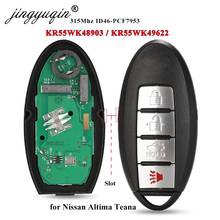 jingyuqin 5pcs 4BTN Smart Card key for Nissan 315MHz ID46 PCF7952 Altima Maxima Murano CrossCabriolet KR55WK48903 KR55WK49622 2024 - buy cheap