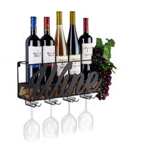Wall Mounted Wine Rack Cork Storage Container Hanging Wine Glass Holder Wine Storage Rack Home Kitchen Bar Decor Accessories 2024 - buy cheap