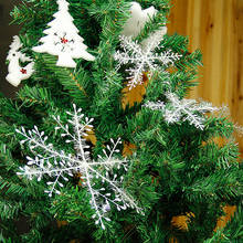 Белая Снежинка, Рождественская елка, снежинки, подвесные Рождественские елки, украшения, снежинки, Рождество, быстрая доставка 2024 - купить недорого