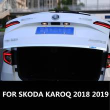For SKODA KAROQ 2018 2019 Stainless Steel Trunk Rear Protector Trim Cover Rear Bumper Protector TailDoor Trim Accessories 2024 - buy cheap