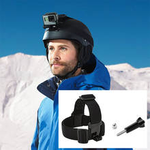 Аксессуары для экшн-камеры DJI Osmo регулируемый ремешок на голову для Gopro Hero 6 5 4 3 крепление на ремень повязка на голову с подбородком 2024 - купить недорого
