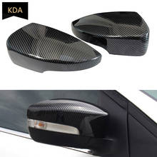 2PCS Auto Carbon Fiber Rearview Rear Mirror Cover Shell For Ford Focus 2012 2013 2014-2018 USA Model C-Max 2015 2016 2017 2018 2024 - buy cheap