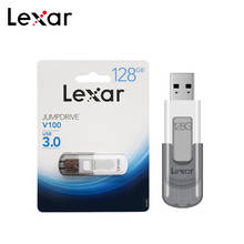 Lexar-unidad Flash Original JumpDrive V100, Memoria USB 100%, 32gb, 64gb, 128gb, alta velocidad, Envío Gratis, 3,0 2024 - compra barato
