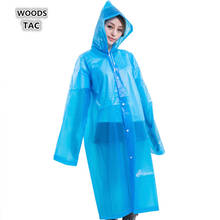 Outdoor Adventure EVA Women Mens Raincoat Thickened Waterproof Rain Clothing Hiking Camping Hoodie Rainwear Suit 2024 - buy cheap