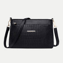 Fashion PU Leather Women Shoulder Bags Solid Color Crossbody Messenger Bag Casual Vintage mama Handbags Purse Wallet 2024 - buy cheap