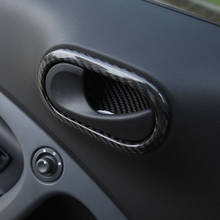 Внутренняя ручка для автомобильной двери из углеродного волокна, декоративная рамка для Smart 453 Fortwo Forfour, аксессуары для интерьера автомобиля, модификация, Стайлинг 2024 - купить недорого