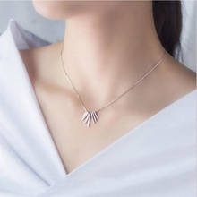 Top Quality Silver Plated Necklace For Women Jewelry Trendy Tassel Pendant Necklace Girls Accessories Princess Birthday 2024 - buy cheap