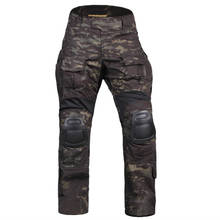 Мужские тактические военные брюки Bdu G3, военные армейские брюки BDU с подушечками, Мультикам MCBK, синий охотничий камуфляж 2024 - купить недорого