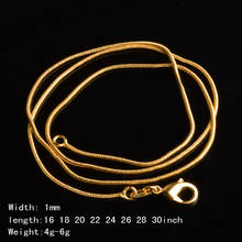 925 sterling silver Snake Chain Plated Necklace Statement Jewelry Women sterling silver jewelry chokers fashion accessories 2024 - buy cheap