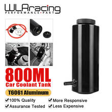 Universal Cylinder Radiator Coolant Overflow Expansion Tank with 1/16 Vent Hole Cooling Catch Bottle Reservoir Aluminum 800ml 2024 - buy cheap