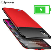 Новинка, тонкий чехол Extpower с зарядным устройством на 4000 мАч для Iphone X, XS, мягкий силиконовый чехол с рамкой для зарядки Iphone XR, Xs Max, чехол 2024 - купить недорого