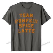Team Pumpkin Spice Latte Shirt, Funny Fall Coffee Gift Party T Shirt Tops & Tees for Men Special Cotton Leisure Tshirts 2024 - buy cheap