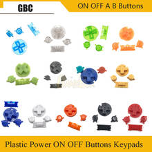 1sets Plastic Power ON OFF Buttons Keypads for Gameboy Color GBC Colorful Buttons for GBC D Pads A B Buttons 2024 - buy cheap