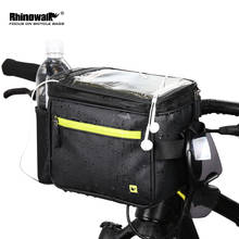 Rhinowalk-Bolso frontal para manillar de bicicleta, bolsa de teléfono con pantalla táctil de 7 pulgadas, multifunción, impermeable, para cámara, de hombro, 4.5L 2024 - compra barato