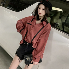 Shirts Women Loose Striped Feminine All-match Long Sleeve Design Elegant Korean Style 3 Colors New Spring Clothing Fashion Ins 2024 - buy cheap