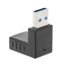 Переходник USB 3,0 A (штекер-гнездо) под левым и правым углом 90 ˚ для ноутбуков и ПК 2022 - купить недорого