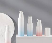 10Pcs/lot 20ml 30ml 50ml Emulsion Spray Scrub Vacuum Bottle Color Press-packing Plastic White Gradient Color 2024 - buy cheap