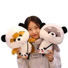 Cute Husky Shiba Inu Akita Inu turned into Dinosaur Rabbit Panda Dressing Doll Sleeping Pillow Bed Little Girl Home Decora Gifts 2024 - buy cheap