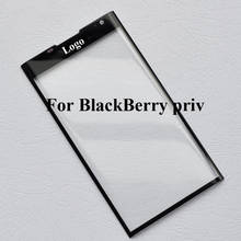 Para blackberry priv frente lcd tela sensível ao toque da lente de vidro para blackberry priv painel da tela de toque exterior de vidro sem flex 2024 - compre barato