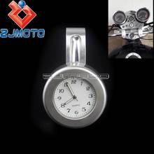 Universal Motorcycle 7/8" 1" Handlebar White Dial Clock Watch For Harley Honda Yamaha Cruiser Cafe Racer Bobber Chopper Custom 2024 - buy cheap